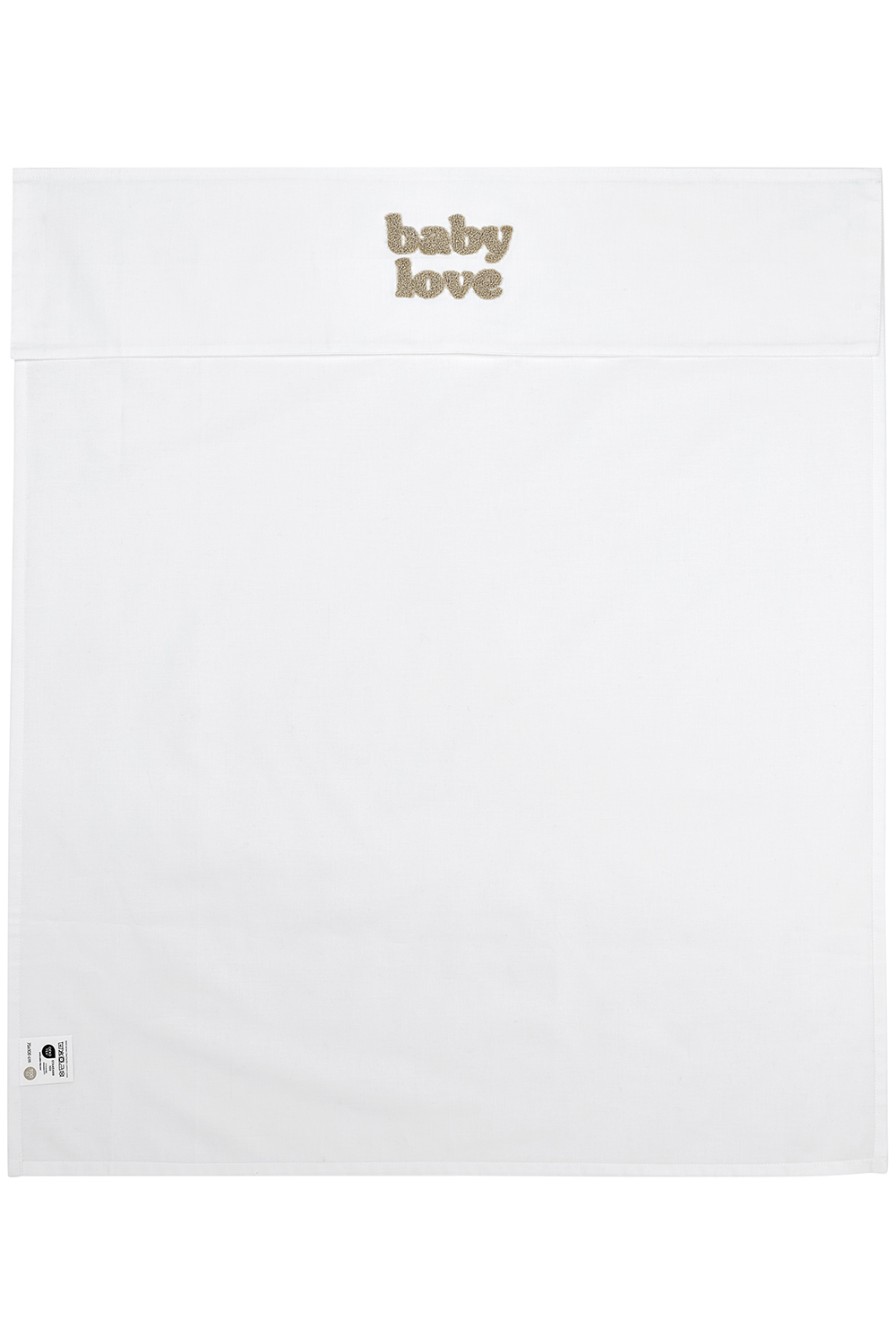 Crib sheet Baby Love - sand melange - 75X100cm