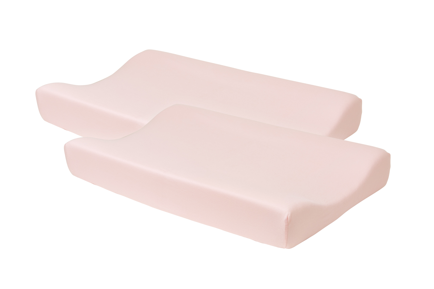 Aankleedkussenhoes 2-pack Uni - light pink - 50x70cm
