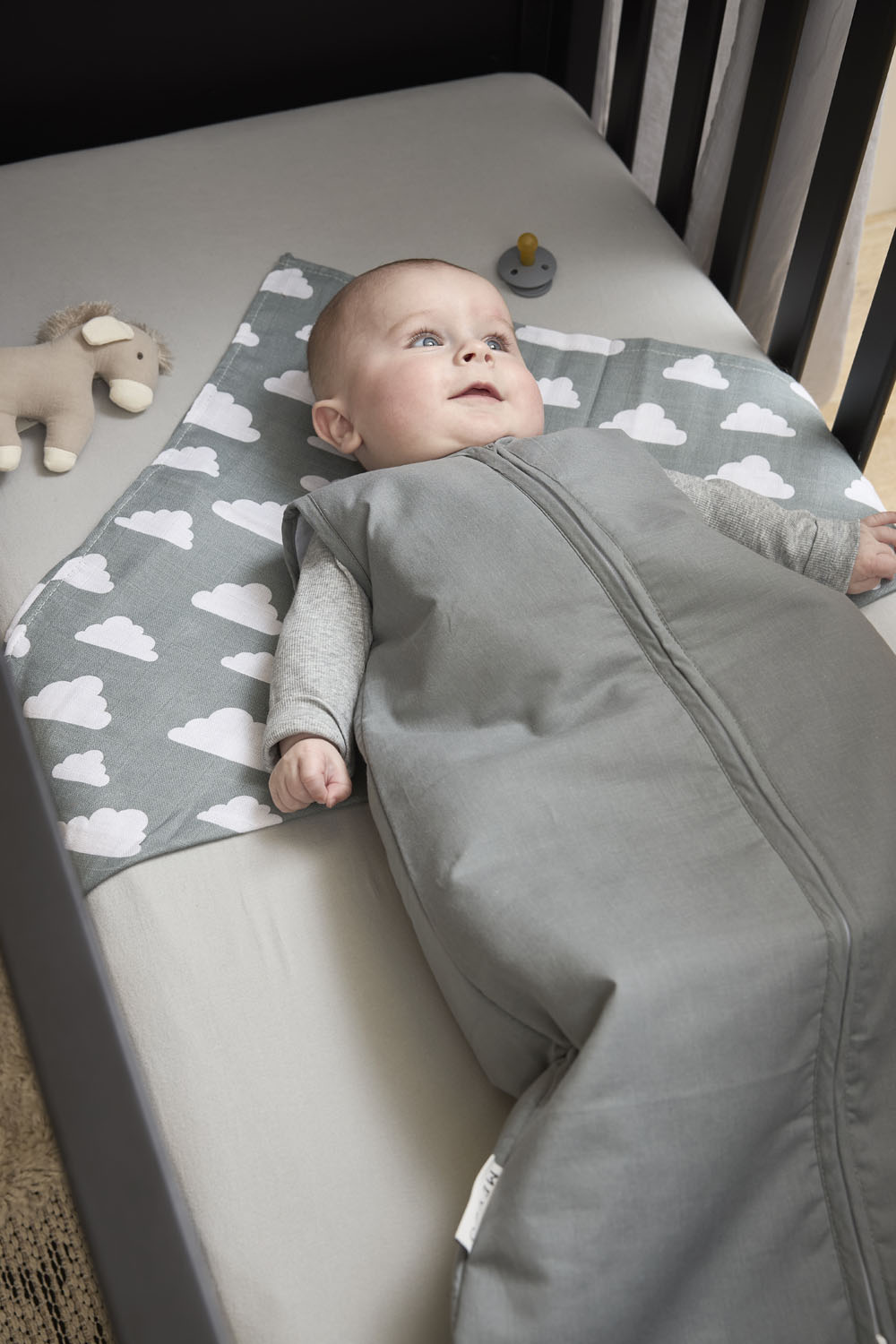 Baby slaapzak gevoerd Uni - grey - 110cm - 2.0 TOG