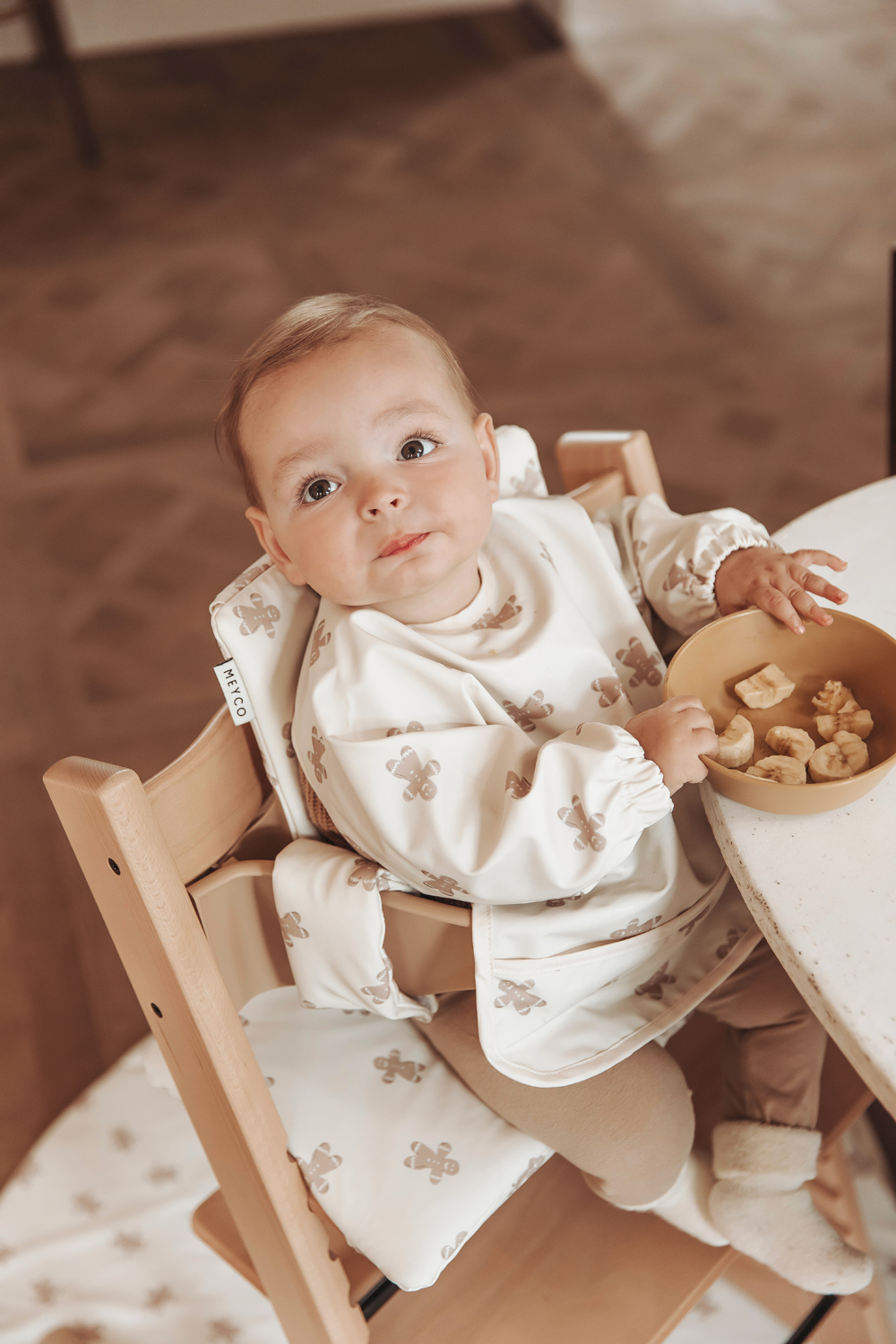 Highchair cushion for growth chair Gingerbread - soft sand