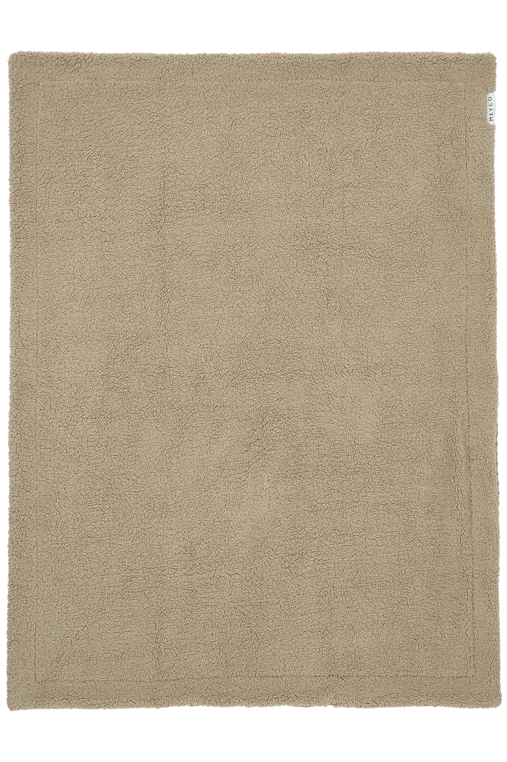 Ledikant deken Wafel Teddy - taupe - 100x150cm