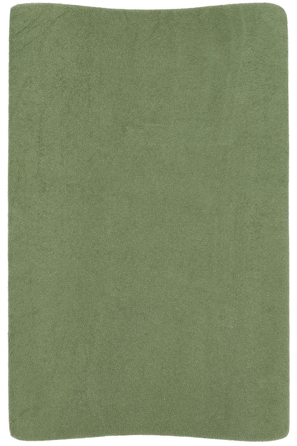 Changing mat cover terry Uni - olive green - 50x70cm