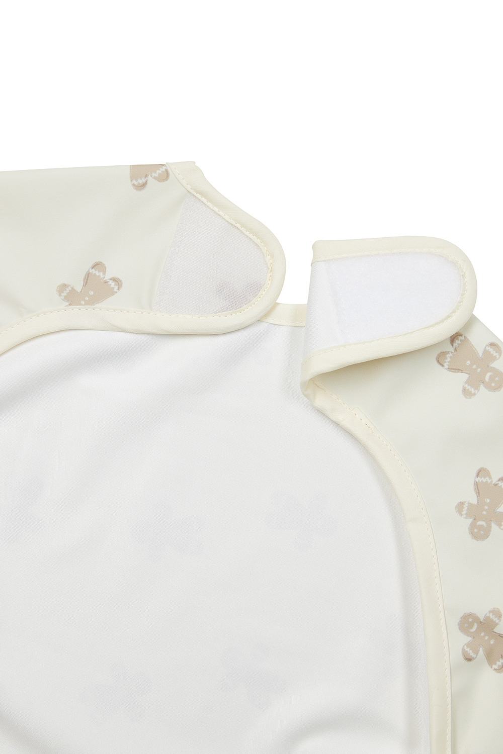 Bib with sleeves Gingerbread - soft sand