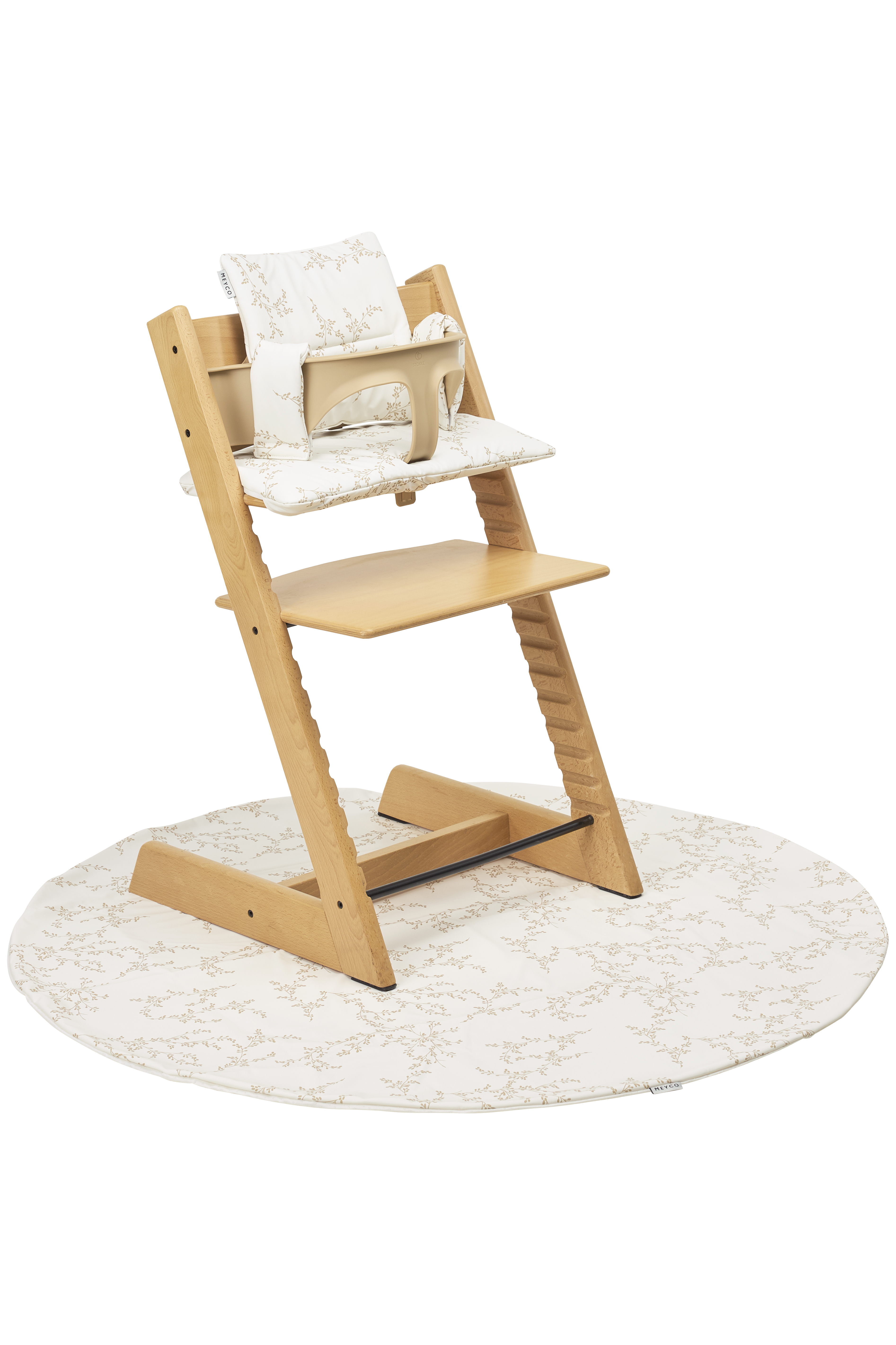 Highchair cushion for growth chair Branches - sand