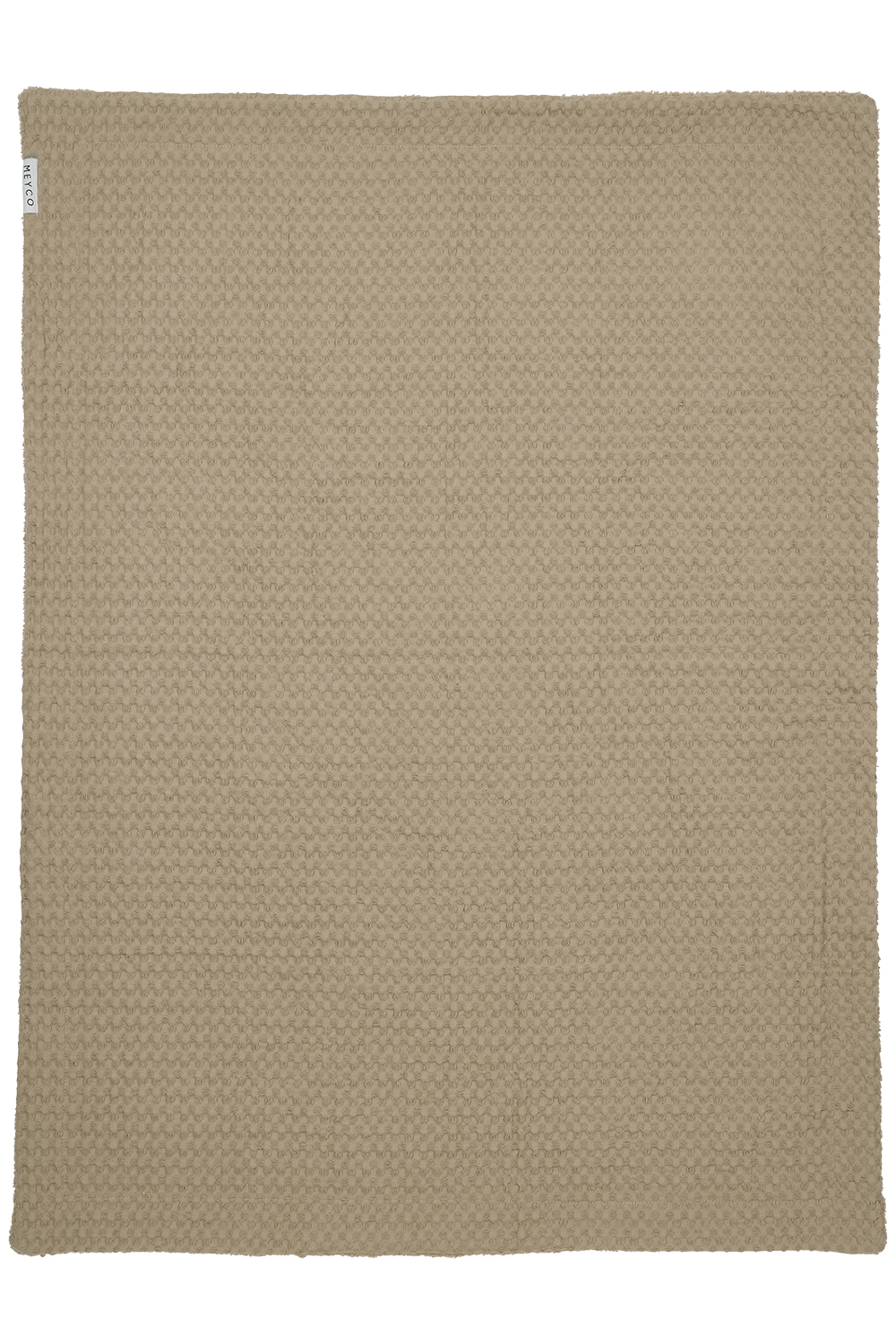 Babydecke Waffel Teddy - taupe - 75x100cm