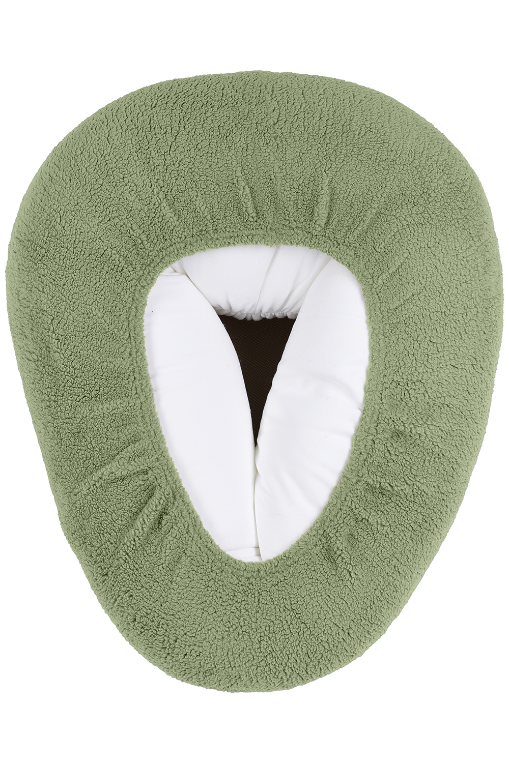 Relaxhoes voor voedingskussen Teddy - olive green