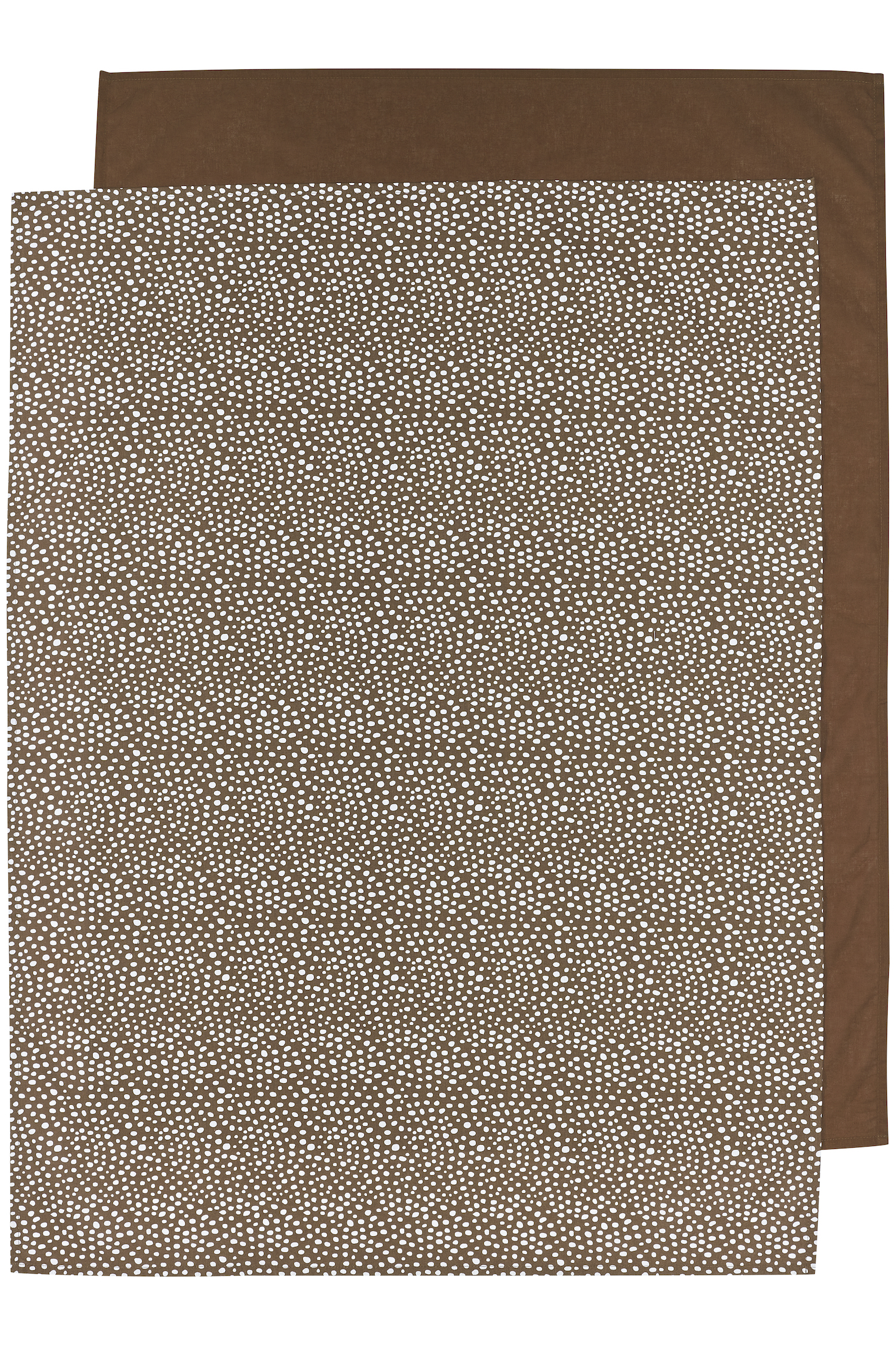 Crib sheet 2-pack Cheetah/Uni - chocolate - 75X100cm - 0.3 TOG