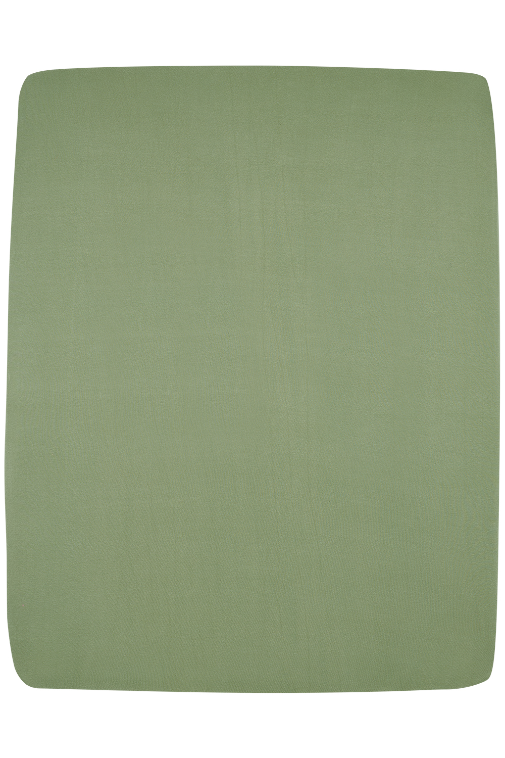 Hoeslaken boxmatras jersey Uni - olive green - 75x95cm