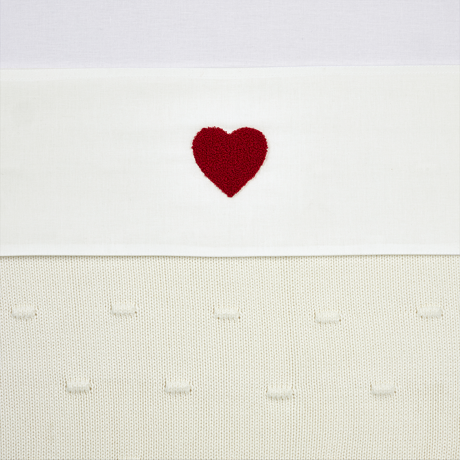 Ledikant laken Sweet Heart - red - 100x150cm