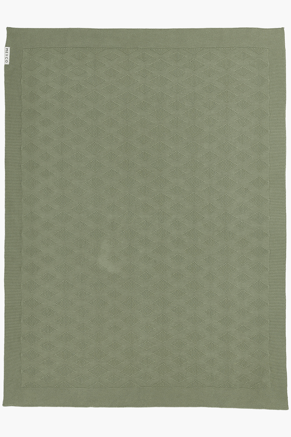 Wiegdeken biologisch Diamond - forest green - 75x100cm - 1.0 TOG