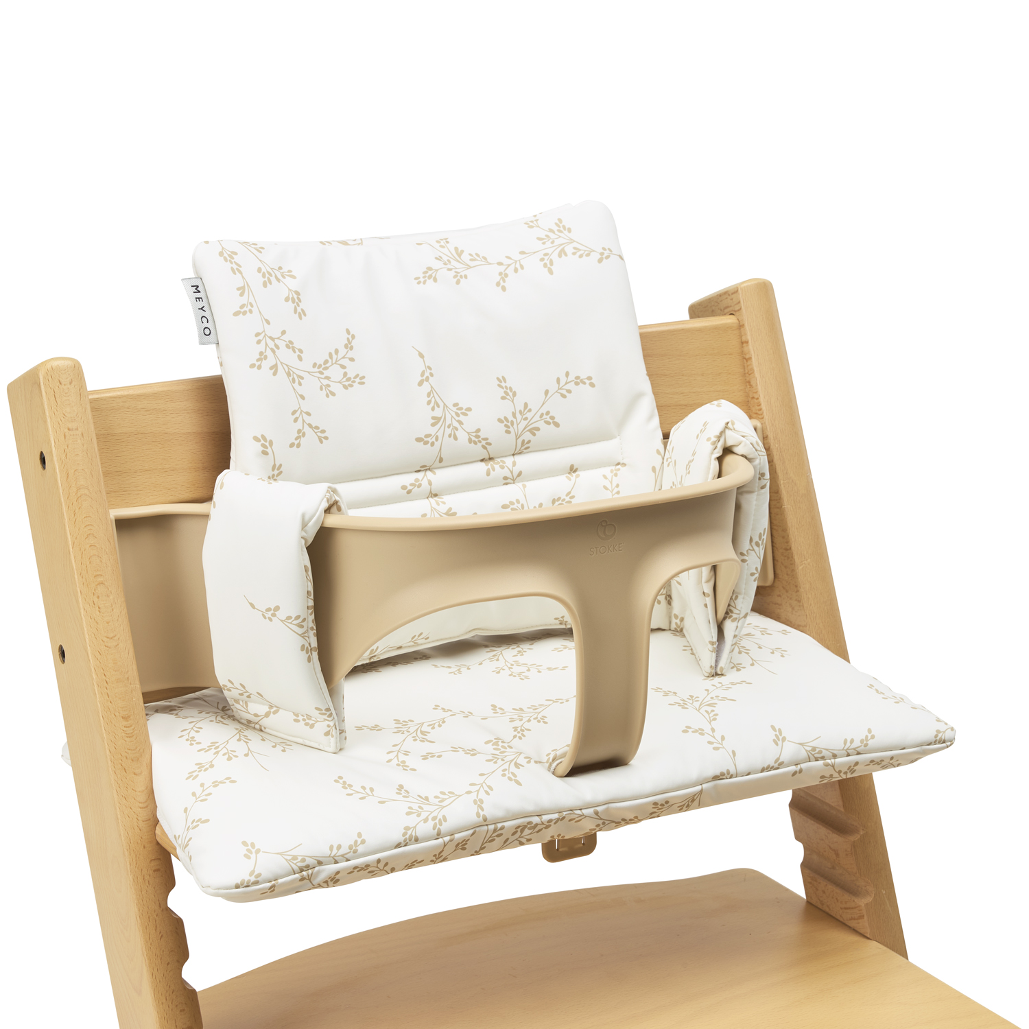 Highchair cushion for growth chair Branches - sand