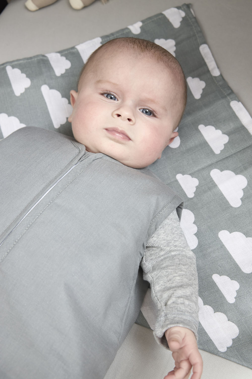 Baby slaapzak gevoerd Uni - grey - 90cm - 2.0 TOG